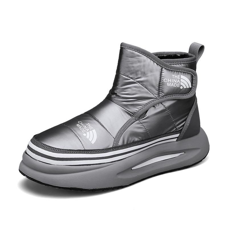 Dad Shoes Fleece Thickened Warm Snow Boots Down Cloth Waterproof Casual Cotton Shoes