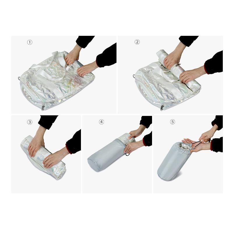 Mint Green Aurora Travel Bag Large Capacity Leisure Travel One Shoulder Crossbody Bag Sports Fitness Luggage Bag