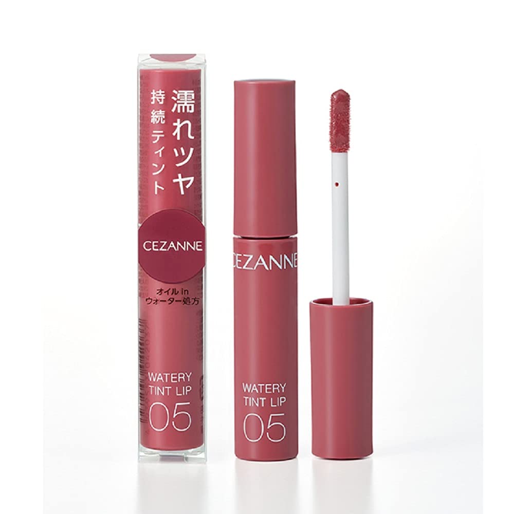 CEZANNE Watery Tint Lip 05 Rouge Prune Teinte formule brillance 4.0g Longue tenue