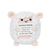 Cute Positive Sheep Emotional Support Positive Crochet Animals Bookshelf Decorations Handmade Gift