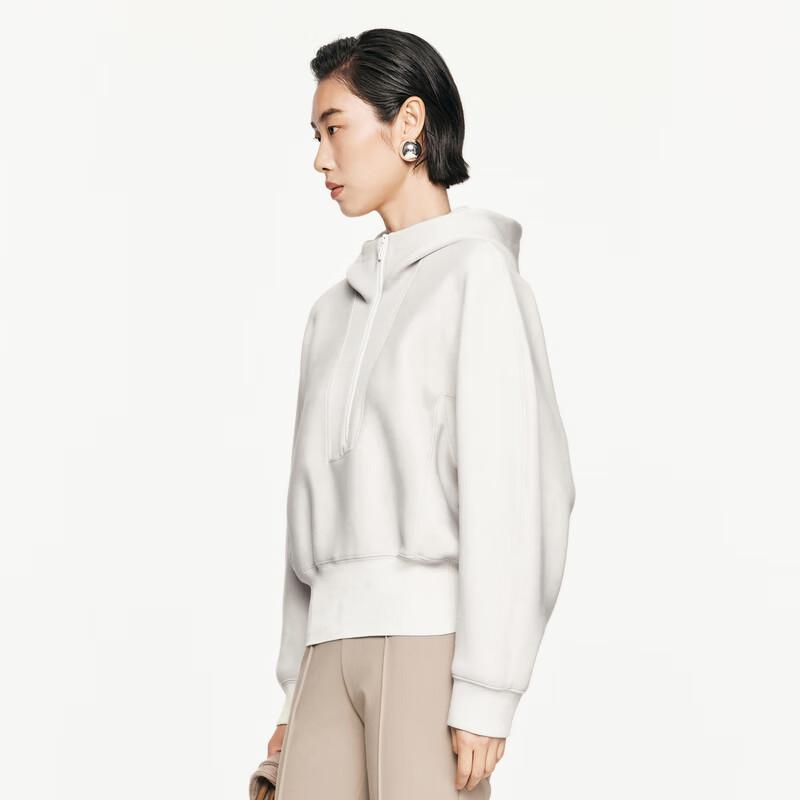 JNBY 2024 Autumn Hooded Loose Pullover Sweatshirt