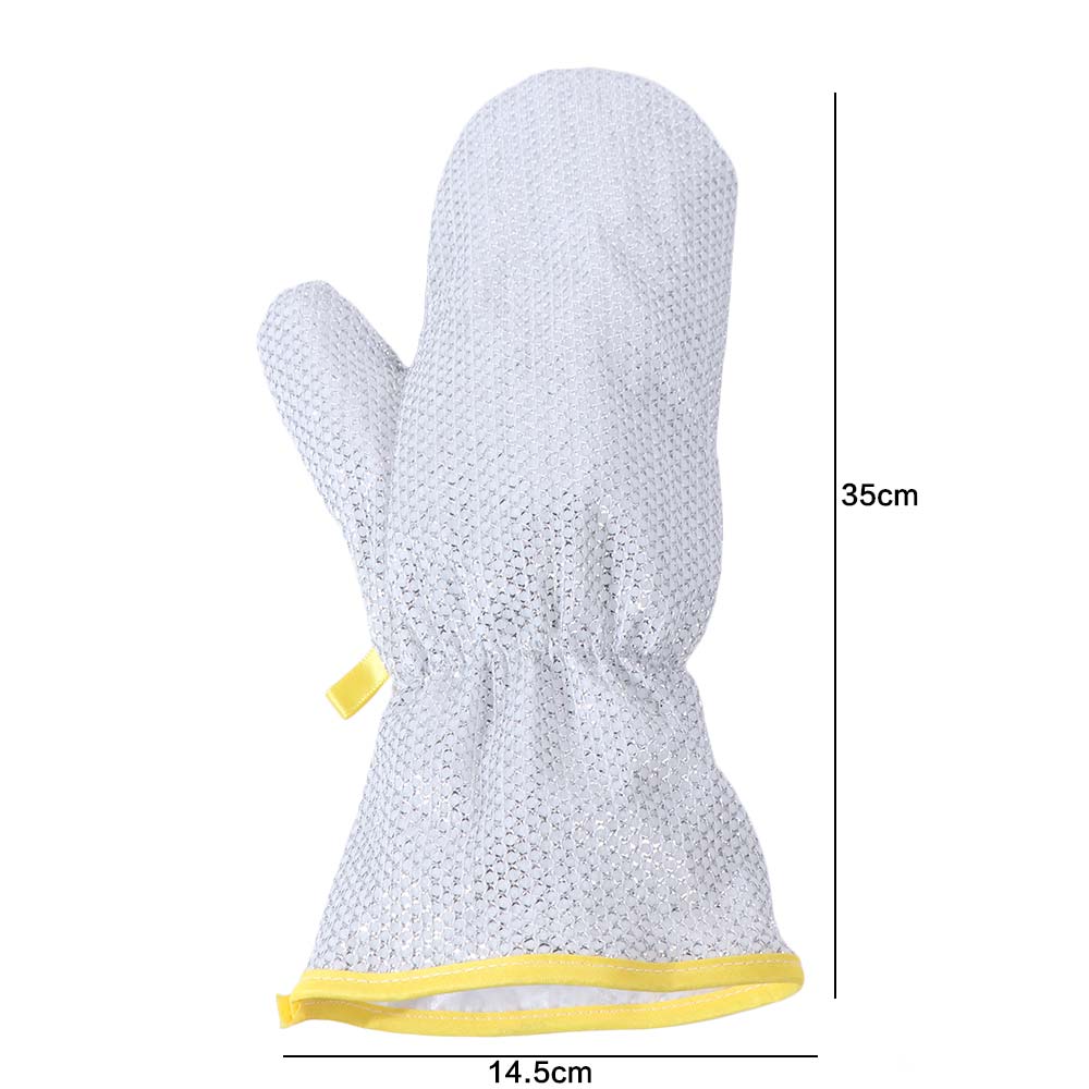 6PCS Extended Design Steel Wire Gloves Waterproof Cleaning Gloves Dishwashing Gloves  Kitchen Use