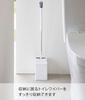 Yamazaki Jitsugyo Toilet Wiper Stand with Cleaner Sheet W11 X D12 X H17cm Tower Toilet Flooring Wiper Storage 6060 Storage, White, Approx.