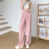 Lazy Wind Texture Wide-leg Pants Spring and Summer High Waist Loose Casual Pants Straight Mopping Milk Pants Women