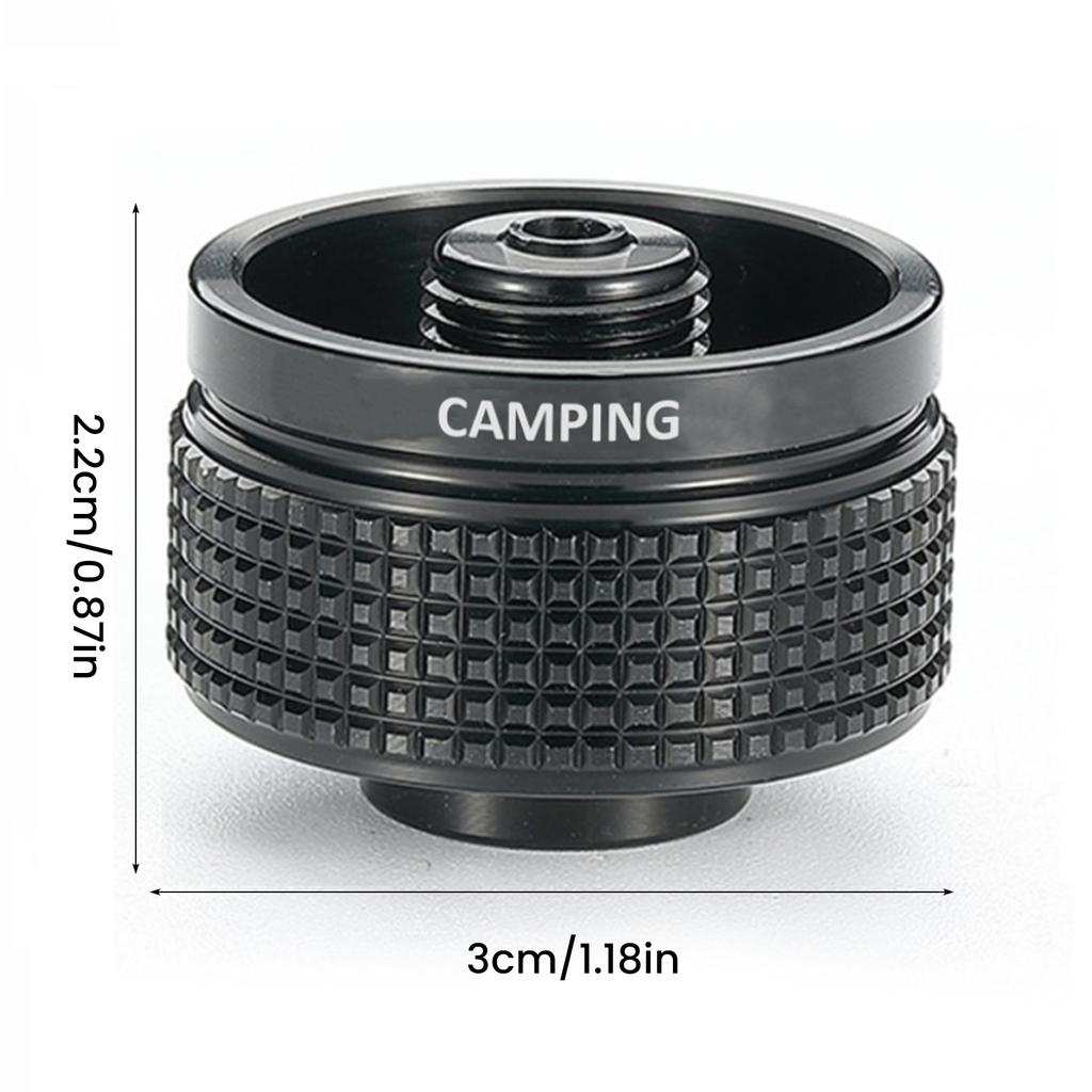 Aluminum Alloy Camping Stove Adapter Portable Stove Propane Adapter Small Gas Tank Adapter for Outdoor Backpack Hiking