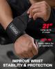 1 Pair Extra Strength Wrist Support Brace Straps Weight Lifting Wrist Wraps Gym Training Fitness Bandage Custom Logo