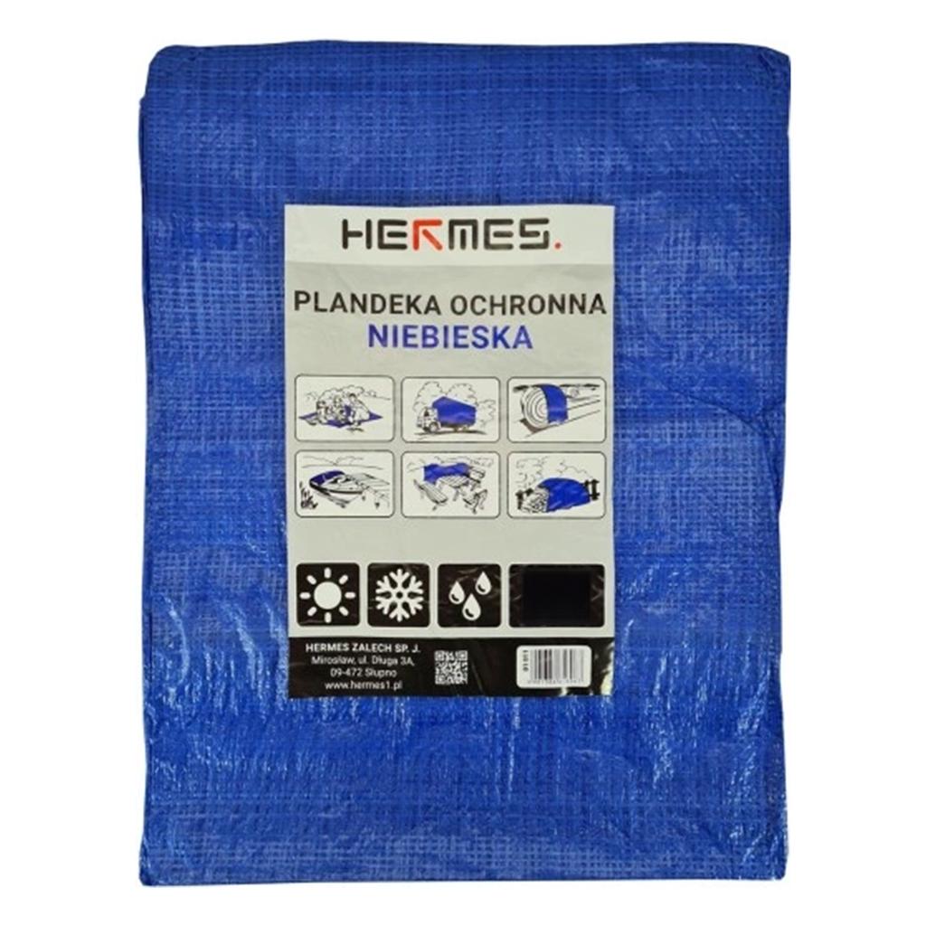 Plandeka ochronna niebieska 4x5m 60g/m2