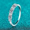 Yin Baichuan D-Shaped S925 Sterling Silver Moissanite Ring for Women - Versatile, Exquisite, Perfect Gift
