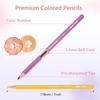 ARRTX 120 Soft Core Oil Colored Vivid and Blendable Perfect for Sketching and Great for Beginners and Hobbies Pencils, Colors, Drawing, Shading,
