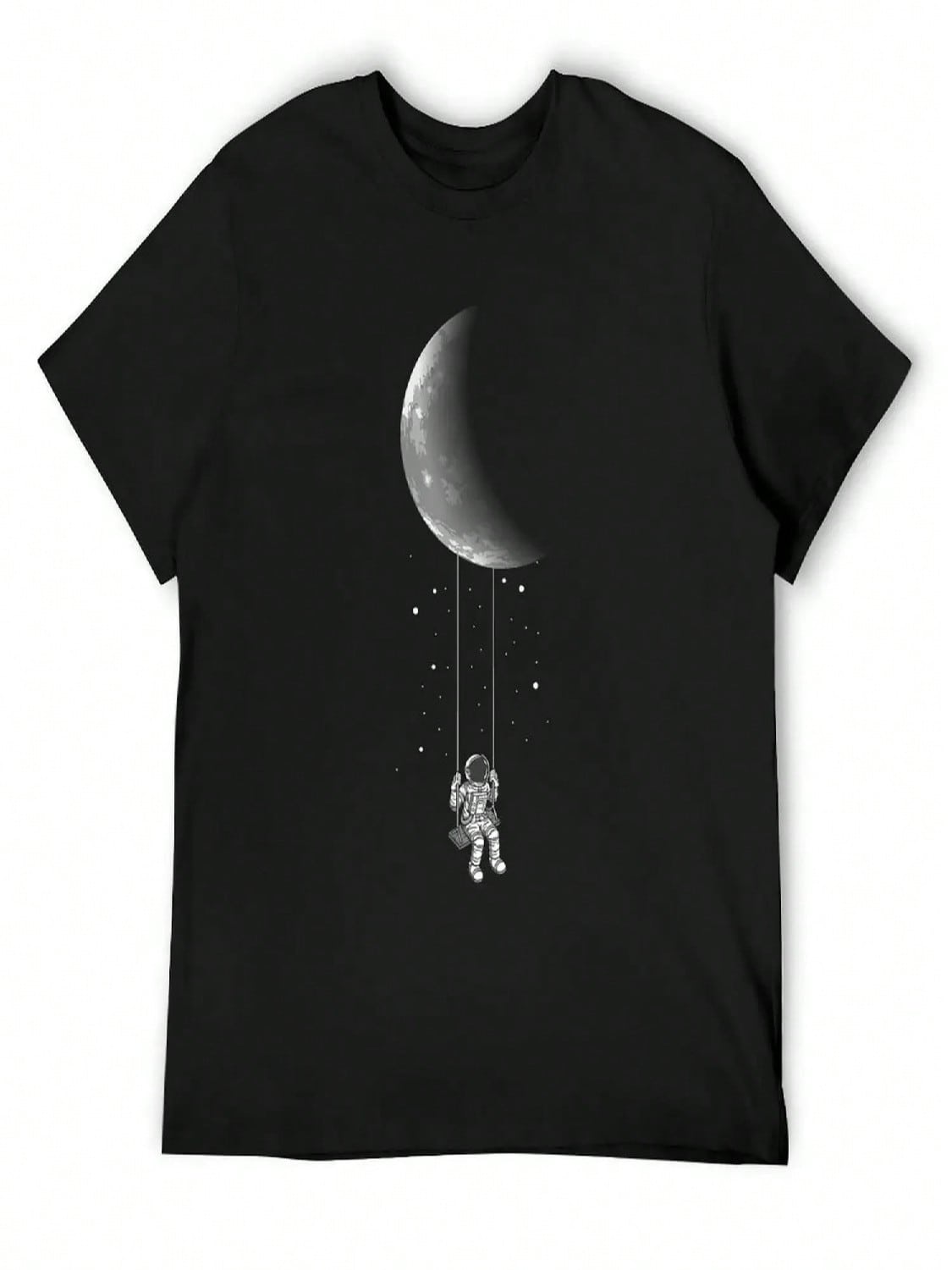 Astronaut - Space Moon Swing - Stars Galaxy Astronaut Universe Space T-Shirt Korean Fashion T-Shirts Man unisex Tshirt S