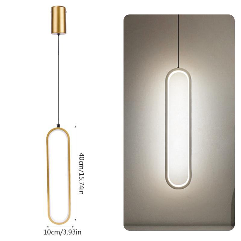Minimalist Aluminum Black Long Strip Chandeliers For Living Room Wall Decor LED Hanging Light Small Chandelier Dimmable