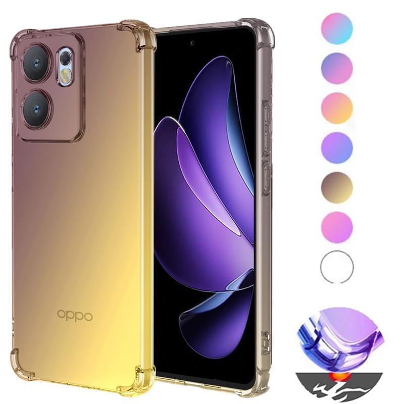 Gradient Airbag TPU Case for OPPO Reno 14 Pro 14F 13F 13FS 5G Reno14 Reno13 F FS Protective Shockproof Cover Fundas Coque Capa
