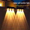 Waterproof Solar Wall Lamp: Outdoor Courtyard Light with Automatic Induction and Decorative Night Illumination.