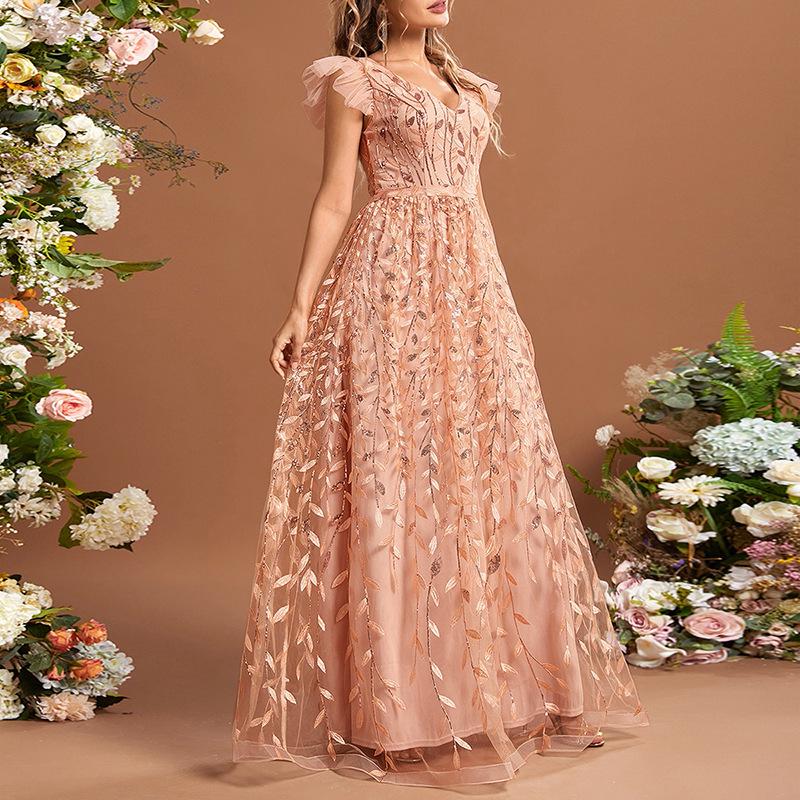 Elegant Evening Gown for Women - High-End Graduation, Engagement, and Coming-of-Age Ceremony Princess Dress
