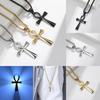 Necklace Vintage Pendant Amulet Talisman Ankh Cross Men Women Stainless Steel Egypt Egyptian Key Life Religious Jewelry Gift