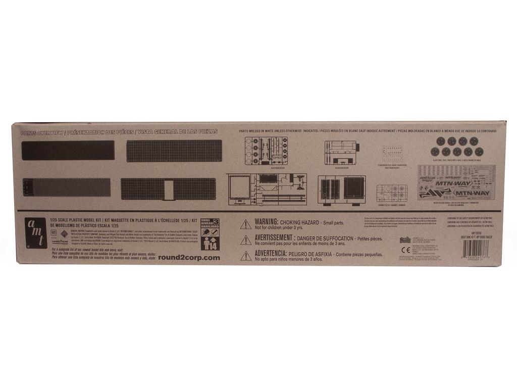 AMT Great Dane Suchý návěs Plastový model AMT1185 Barva výlisku 1/25