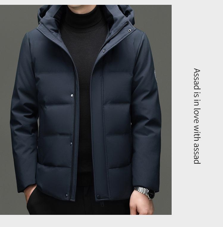 Men's Winter Goose Down Hooded Jacket - Stylish & Trendy 90% White Goose Down Filling