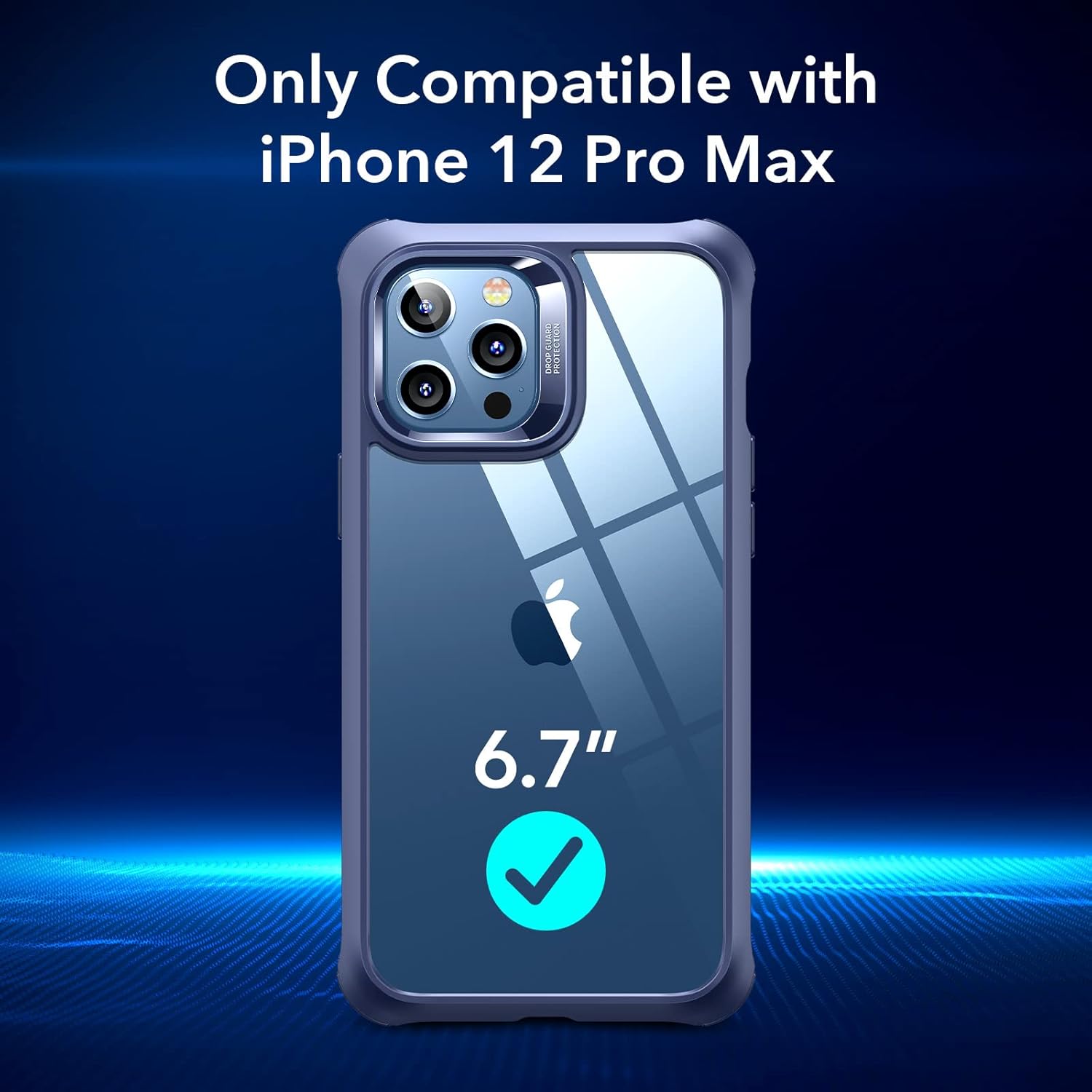 Чехол ESR серии Alliance, совместимый с iPhone 12 Pro Max, 6,7 дюйма [2 защитных стекла для экрана] [Гибридная защита всего корпуса] [Ударопрочный