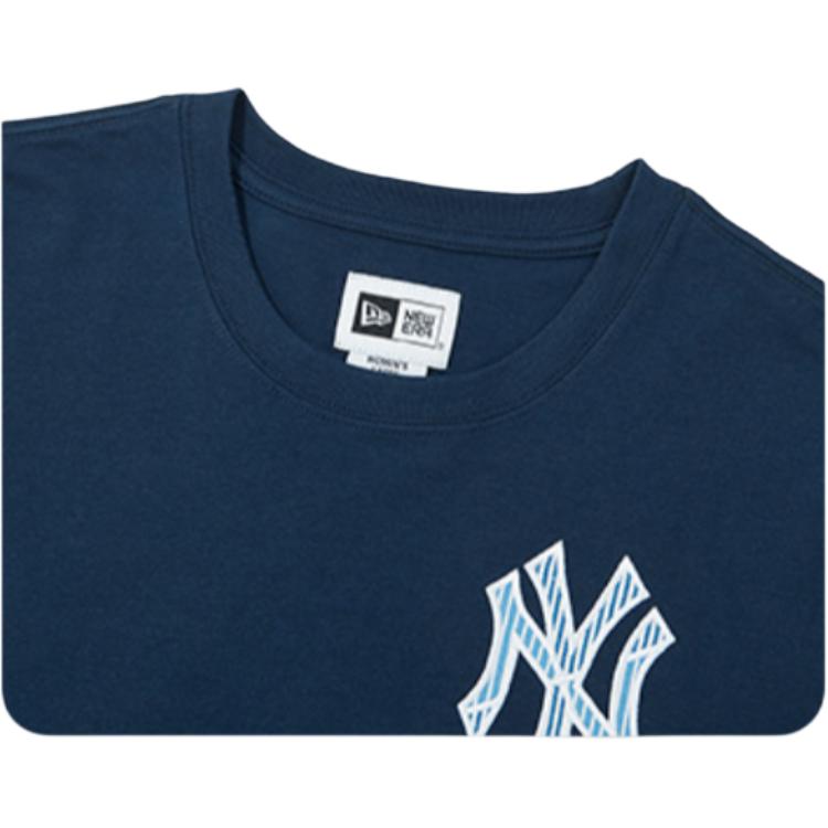 New Era Splicing Series MLB New York Yankees Front Graphic Comfortable Simple Short Sleeve T-Shirt Women tops 14701123