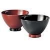 Echizen Lacquerware Red and Set of 2 lacquer 805706 Couple's Bowls, Suehiro, Black, (Wood-based resin, finish)