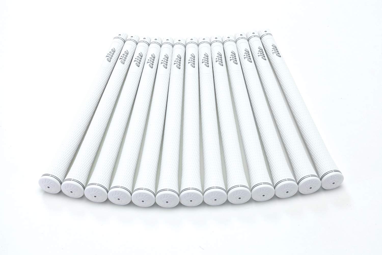 

elitegrips Golf Grips SX38 Silver No Backline 13-piece set, White,