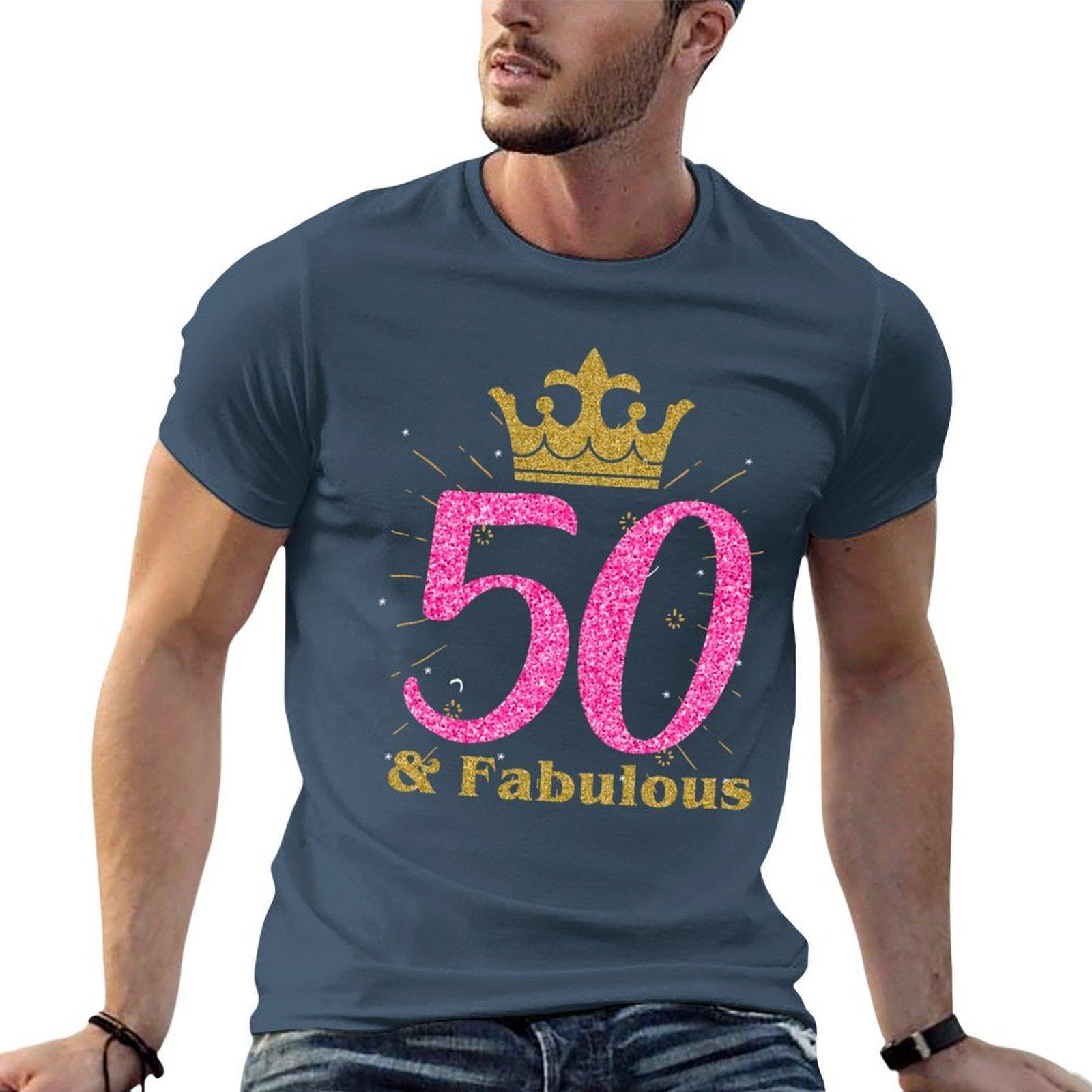 50th Fabulous Art Queen Ladies Bday Unisex Art Gift Tshirt Quick Dry Outdoor Sports Tshirt S