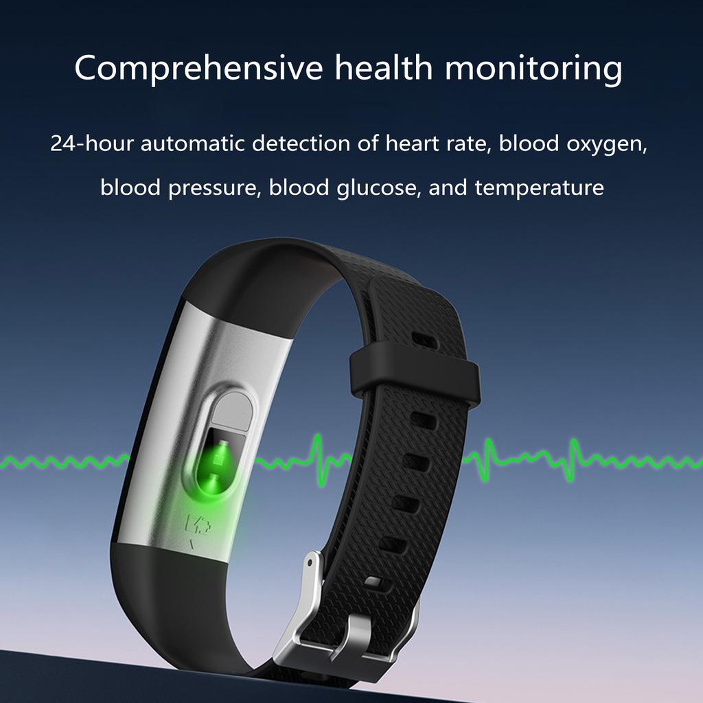 Bracelet Temperature Blood Pressure Blood Oxygen Blood Pressure Heart Rate Monitoring For Sport USB In-line Charger