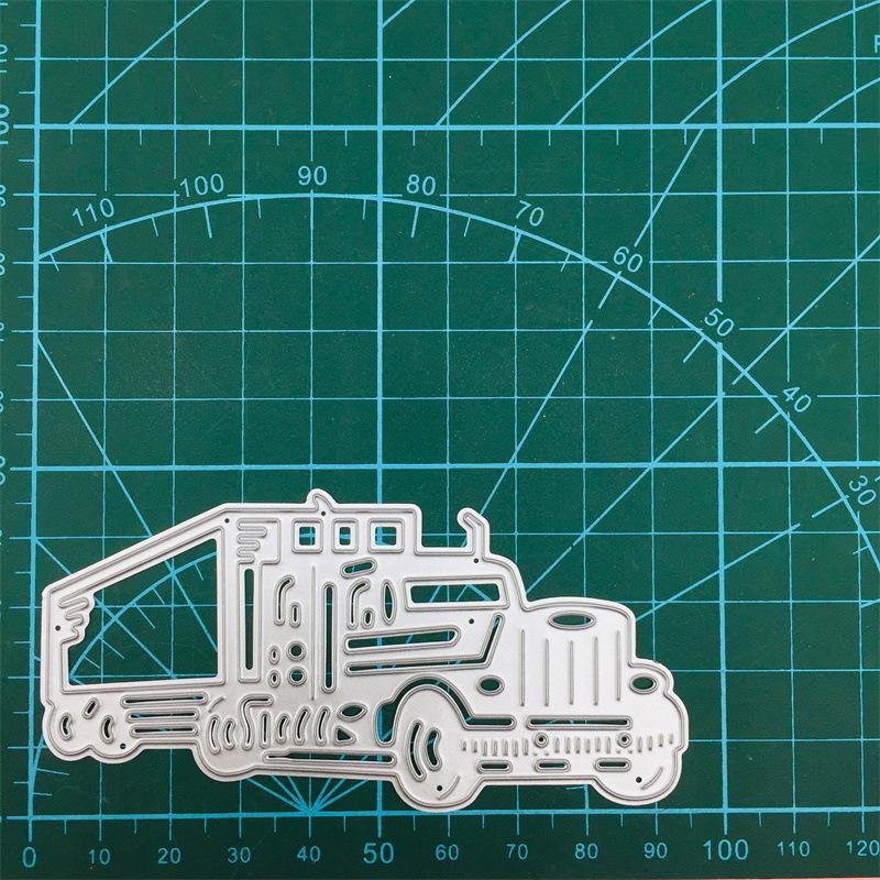 Truck Metal Steel Cutting Dies Stencils Scrapbooking Craft Die 3D DIY Festival Card Making