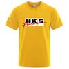 2026 Sommer Neu HKS Power und Sport Druck Unisex Neu Beliebt Normales kurzärmeliges Shirt Radfahren Laufen Sport T-Shirt