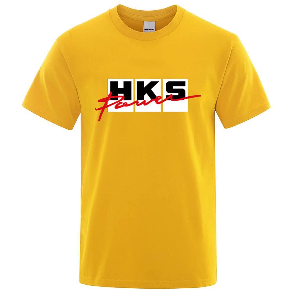 2026 Sommer Neu HKS Power und Sport Druck Unisex Neu Beliebt Normales kurzärmeliges Shirt Radfahren Laufen Sport T-Shirt