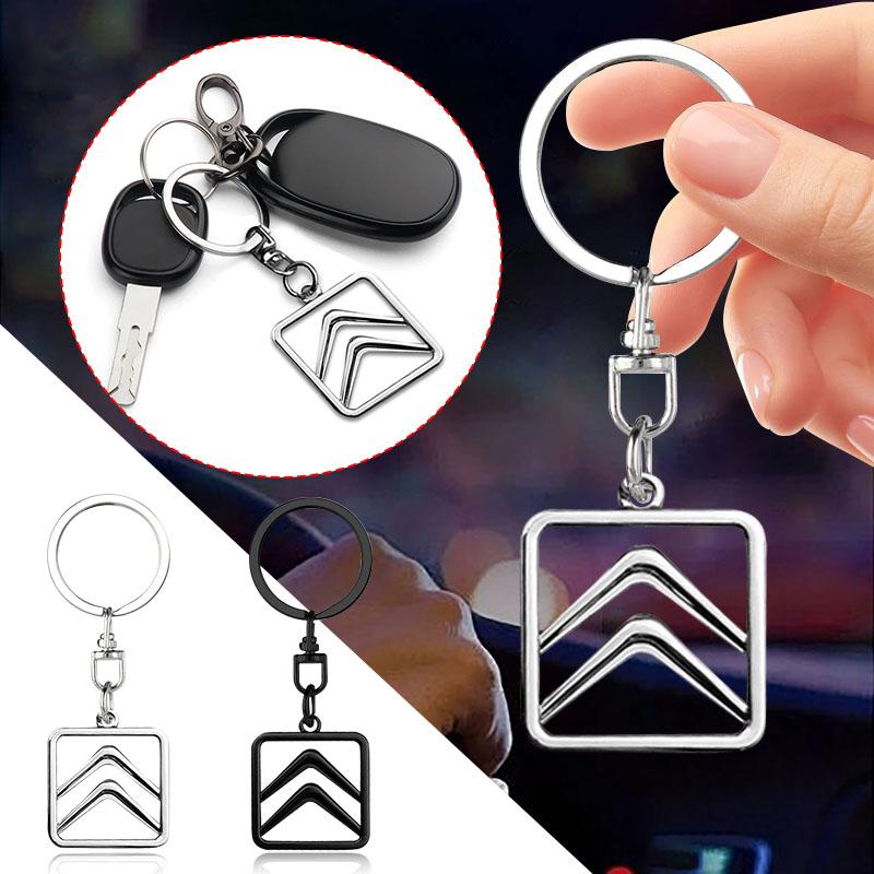 Metal Car Keychain Badge Key Chain Rings Car Accessories For Citroen C1 C2 C3 C4 C5 C6 C8 C4L DS3 DS4 DS5 LS DS6 Grand Picasso