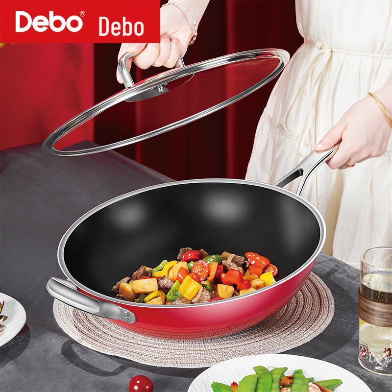 Debo 30cm Non-Stick Himalayan Ceramic-Steel Wok