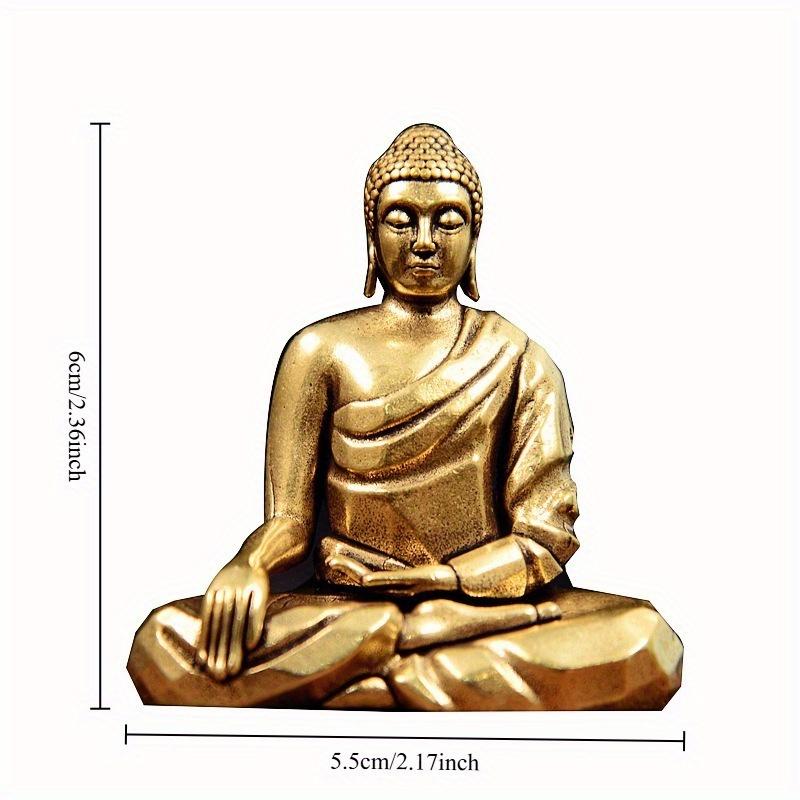 Brass Dainichi Buddha Statue Ornaments Buddha Desktop Attracting Wealth and Treasures Creative Furnishings Crafts