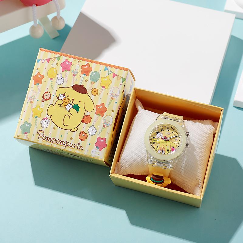 Cartoon Watch, Primary School Children'S Watch, Luminous Silicone Doll Watch, Gift Box.