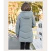 Winter Cotton Padded Jacket Hooded Fleece Thick Parkas Warm Loose Long Overcoat Middle Aged  Coat