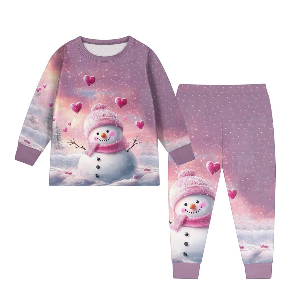 Children's Fashion Suit Skirt Round Neck Long Sleeve Top Pants