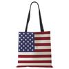 World Cup Flag Women Handbag Linen Totes Casual Traveling Beach Gift Bags CLE