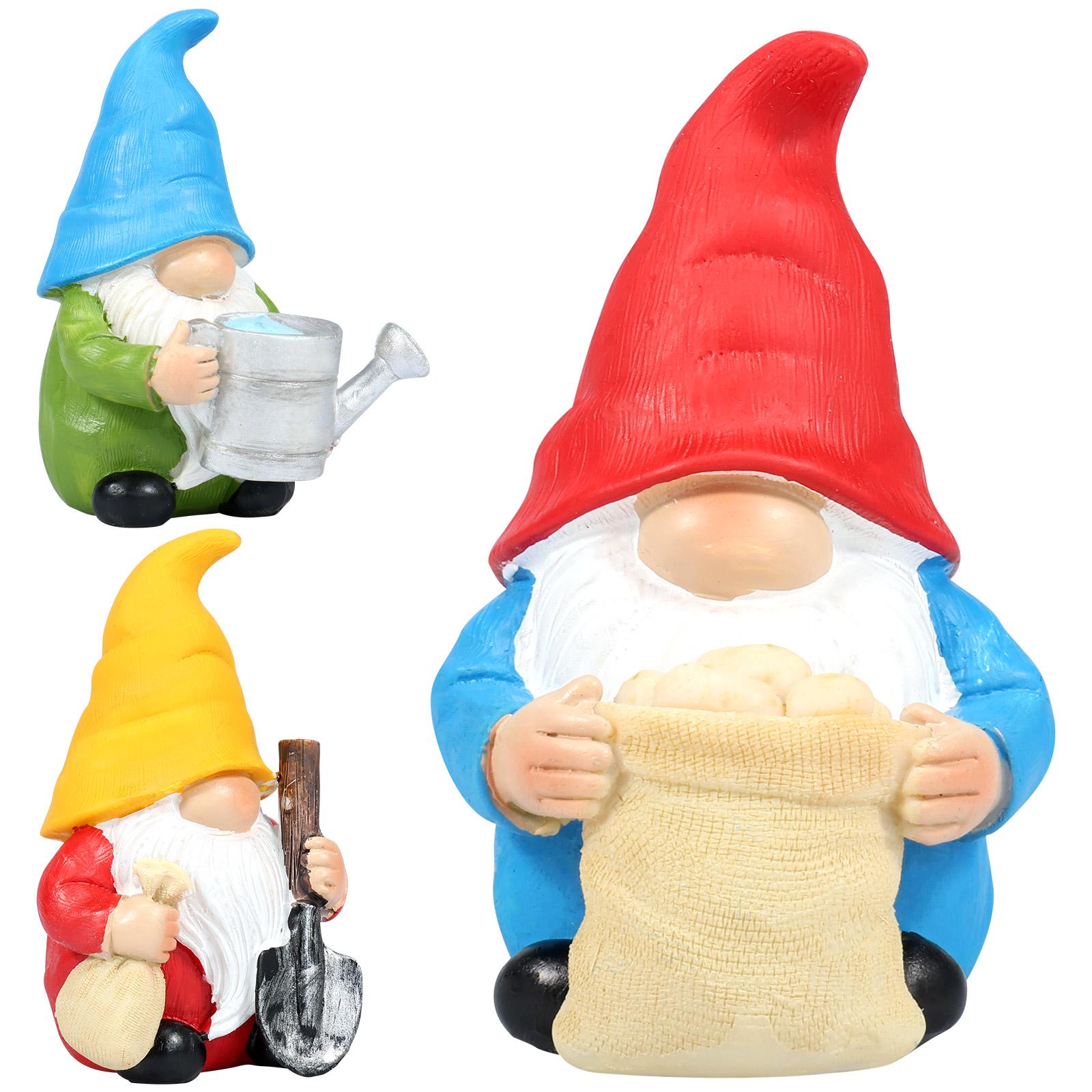 

Статуэтки гномов, декор для улицы, креативная ручная работа, скульптура гнома из смолы, украшения для двора, украшение для лужайки и патио, декор для сада 1 Set