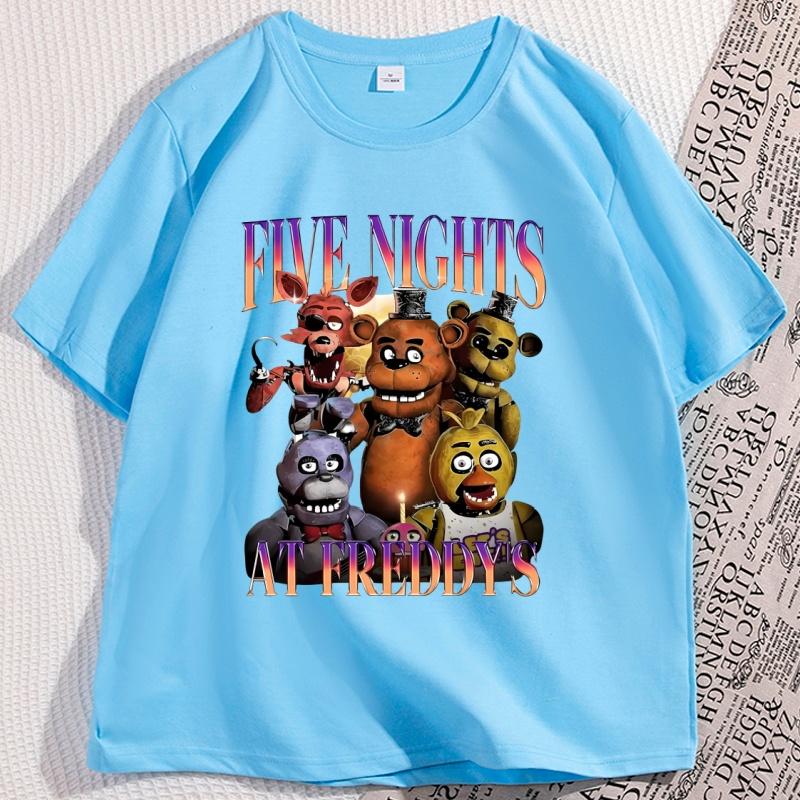 Five Nights At Freddys Tshirt Unisex Unisex Loose Cotton Funny T Shirt Casual Short Sleeve Round Neck Tees Printed Tops Clothing