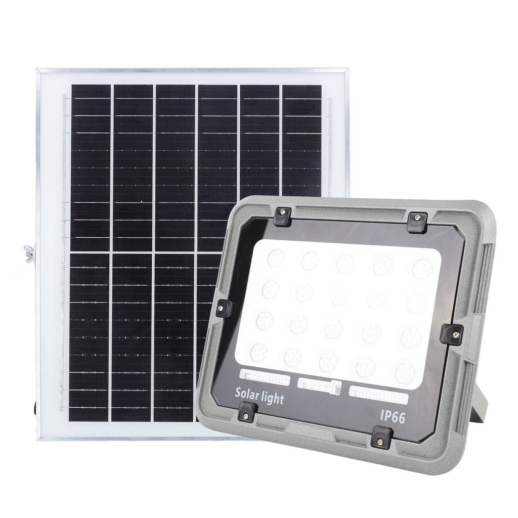 Kit Lampă Solară LED 200W 160 LED-uri IP66 Rezistent la Apă Telecomandă Kit Proiector Solar pentru Perete