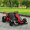 Electric go-kart for children 2 x 150W motor 24 V battery 120 x 76 x 53.5 cm red