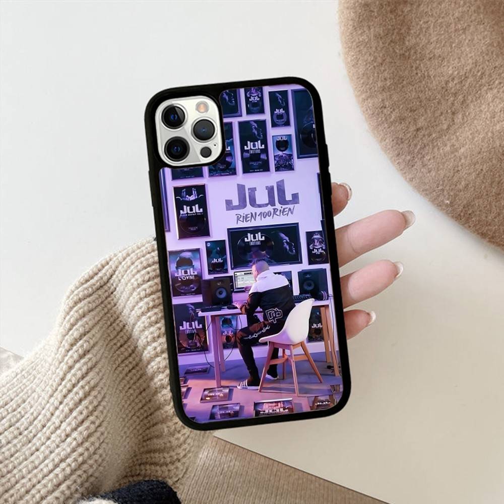 

France Jul Rapper PC+TPU Phone Case For IPhone 17 16 15 14 13 12 11 Pro Max Plus Kawaii Cartoon Cover iPhone 17