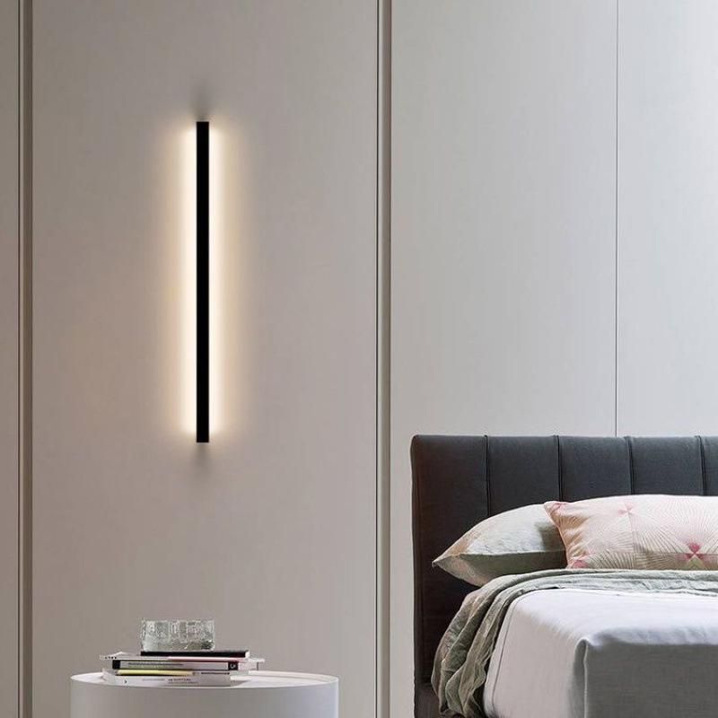 Modern Minimalist Bedside Long Strip Wall Light for Bedroom
