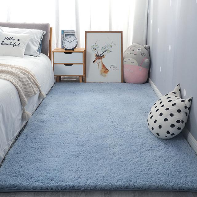 

Современный ковер для гостиной, детская комната с пушистыми мягкими коврами, декор для подростковой комнаты, вход в дом, ванная комната, спальня, противоскользящие коврики 140x200cm 55x78inch