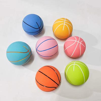6 cm Basketball-Gummibälle, springender Springball, Stressball, Garten-Kindspielzeug für unruhige Spiele im Freien, Kinder, Jungen, Mädchen, Geschenk
