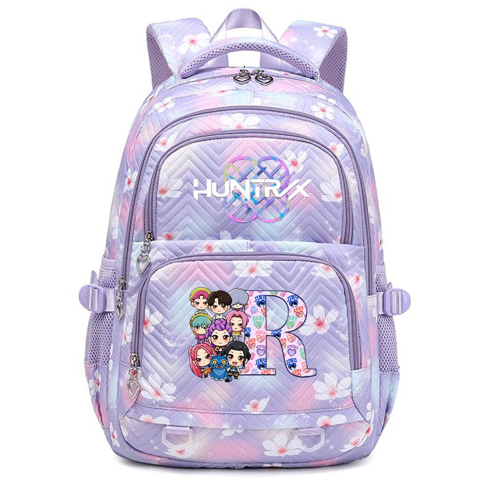 

26 English Letter K-Pop Printed Backpack Student Teenager Bookbag for Boy Girl Schoolbag Kid Gift Women Large Capacity Travel Bag Mochila