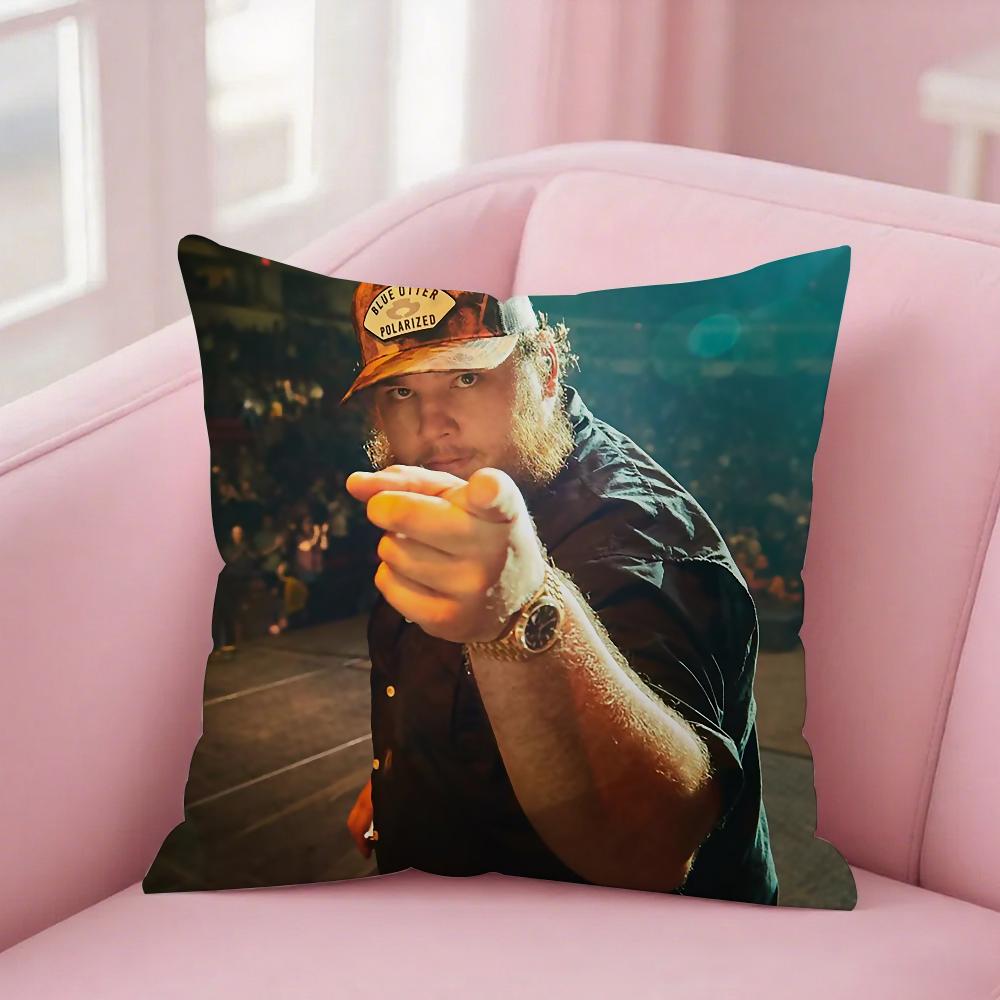 

Singer L-Luke C-Combs Pillow Case Square Double-Sided Printing Short Plush Sofa Cushion Cover Bedroom Bedside Pillow 12x12Inch