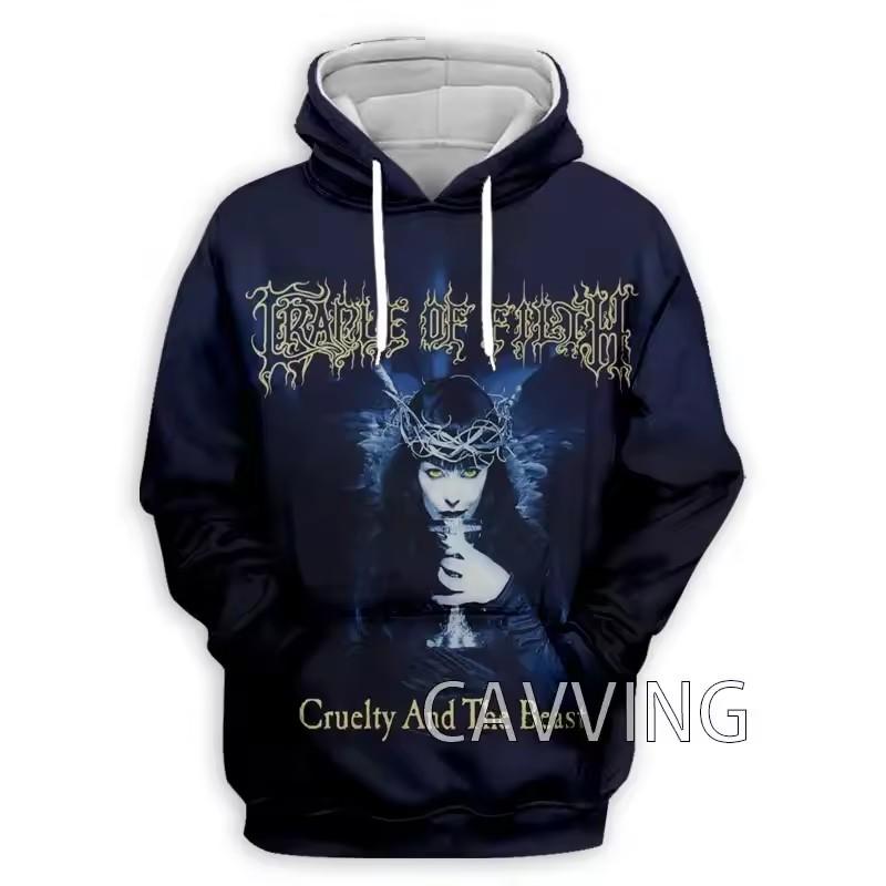 

Модні чоловічі 3D-принт Cradle Filth Толстовки з капюшоном Толстовка Harajuku Толстовка Толстовка Топи Одяг 3XL