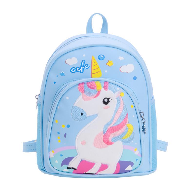Neutral Gender Trendy Kids Backpack For Ages 3 To 8 With Comfortable Curved Straps And Unique Patterns Animal