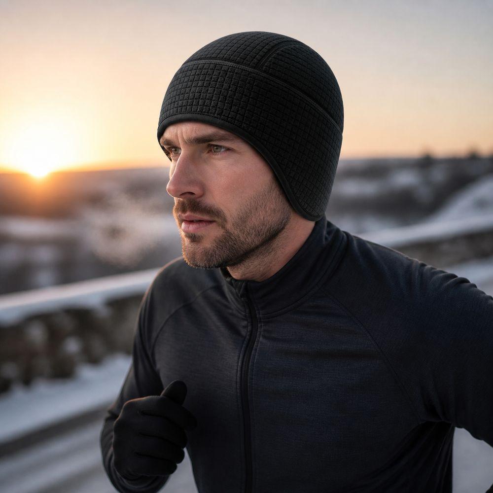 Double Layer Winter Beanie Ear Coverage Thermal Skull Cap New Ear Flap Beanie Men and Women